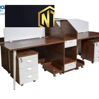 Bàn cụm làm việc phong cách luxury sang trọng cho nhiều người tại Nội Thất Ngọc Thịnh